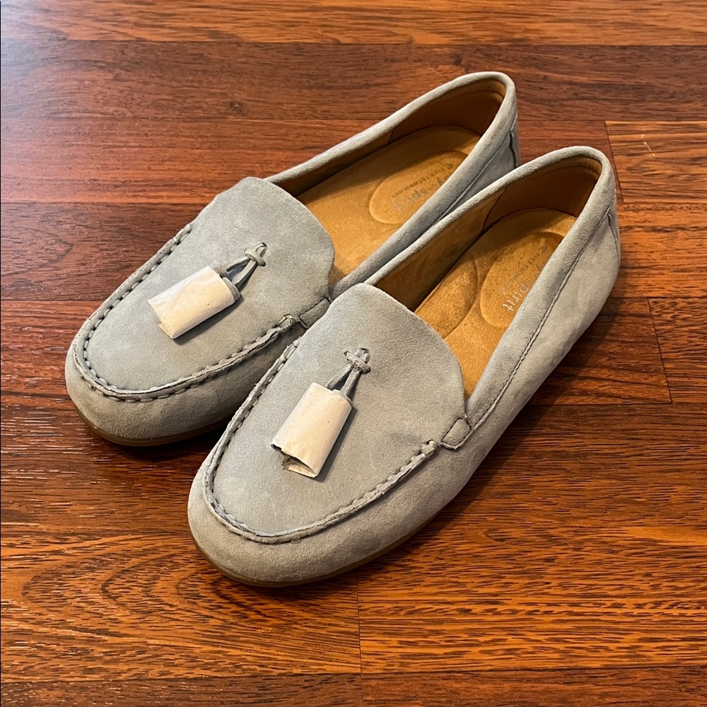 Easy Spirit Blue Suede Joandra Women’s Loafers - Picture 8 of 8